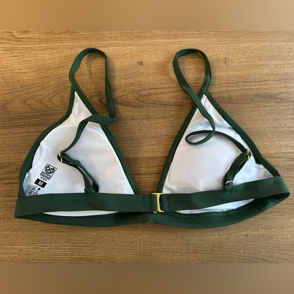 DIXXON NWT Army Green Bikini Top M/L - Picture 4 of 7